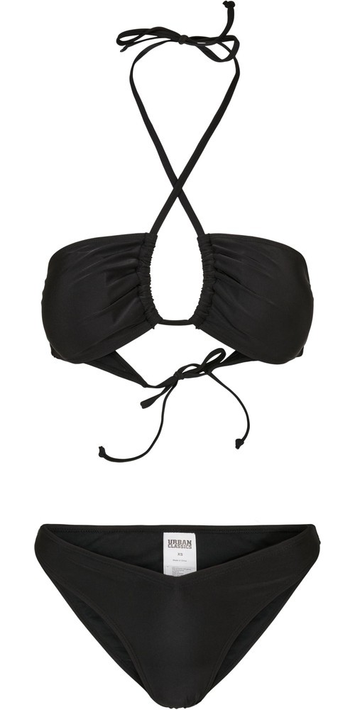 UrbanClassicsDamenLadiesRecycledHotVBikiniBlack