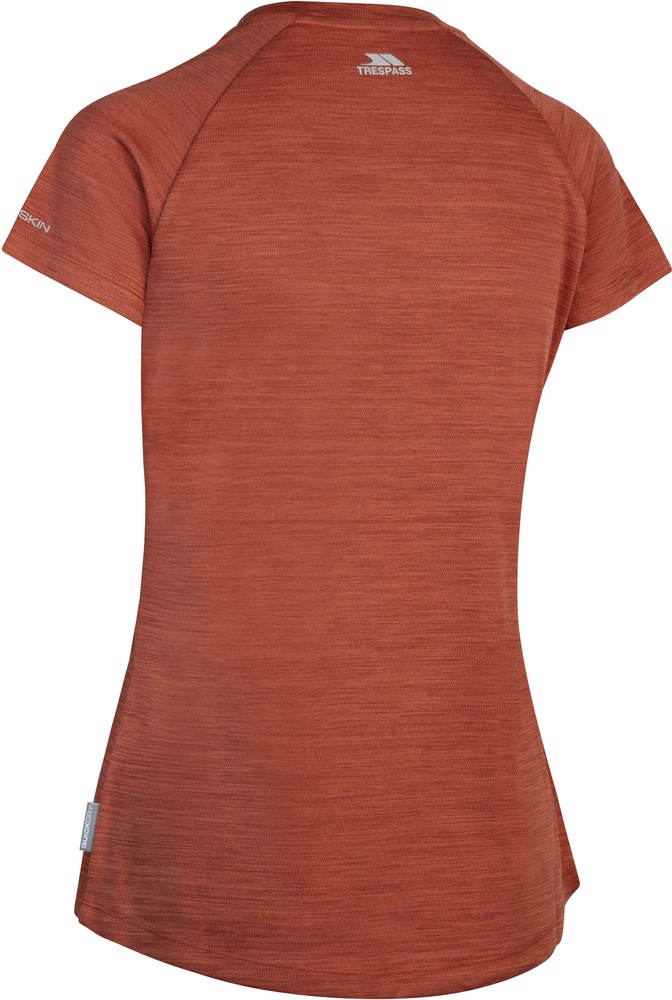 TrespassDamenT-ShirtVicklandActiveTopBurntSiennaMarl-XXS