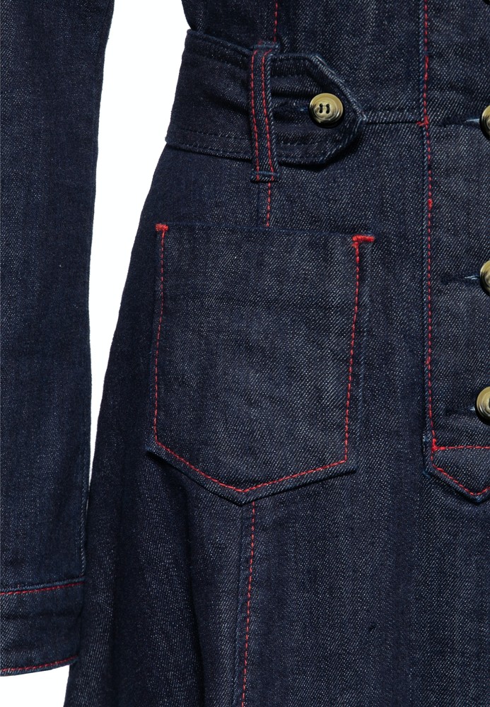 QueenKerosinWesternSwingKleidQKI26009Denim