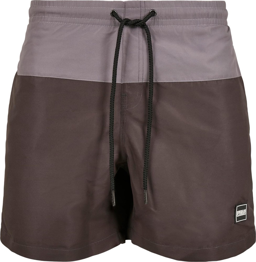 UrbanClassicsBlockSwimShortsBlackbirdAsphalt-3XL