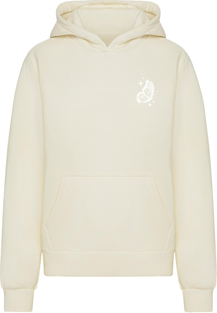 MissTeeDamenWildestDreamsLadiesFluffyHoodyMST208Whitesand-3XL