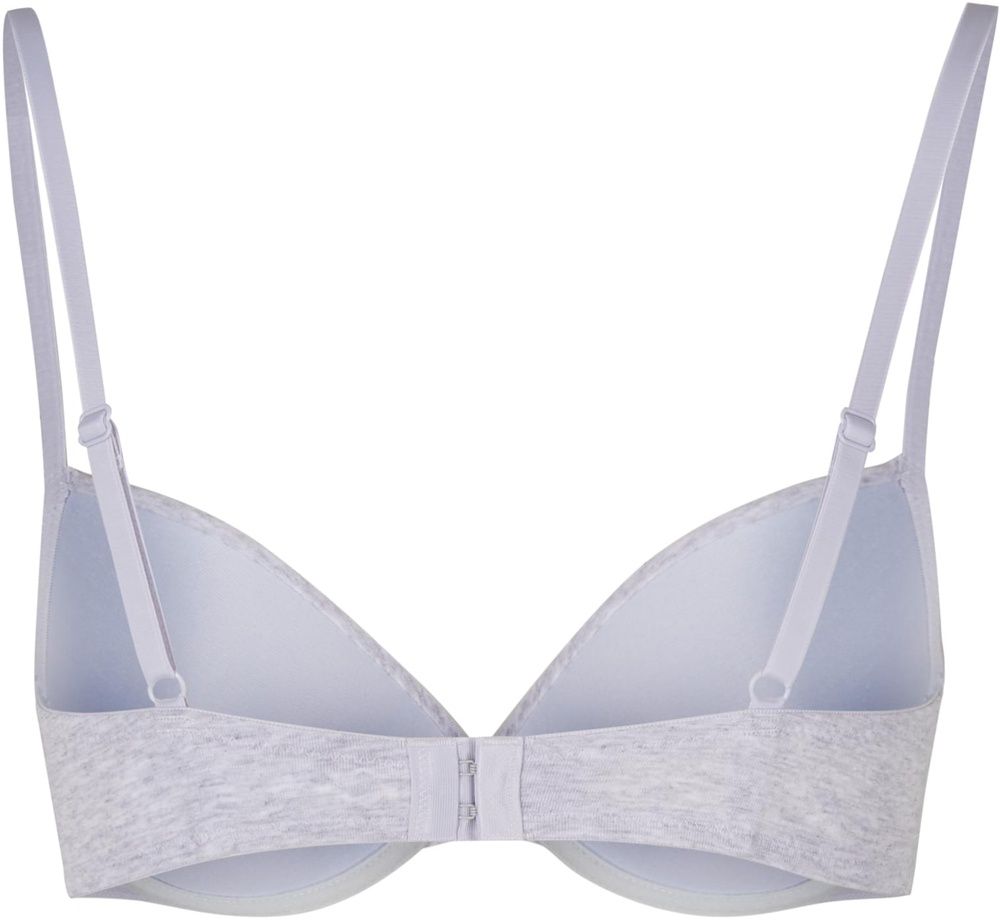 UrbanClassicsDamenBHmitBgelLadiesBasicCottonBra2-PackTB7652ABlackHeathergrey-70A