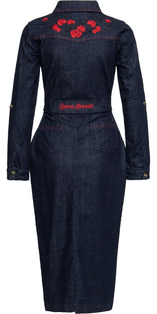 QueenKerosinWesternPencilKleidQKI26011Denim