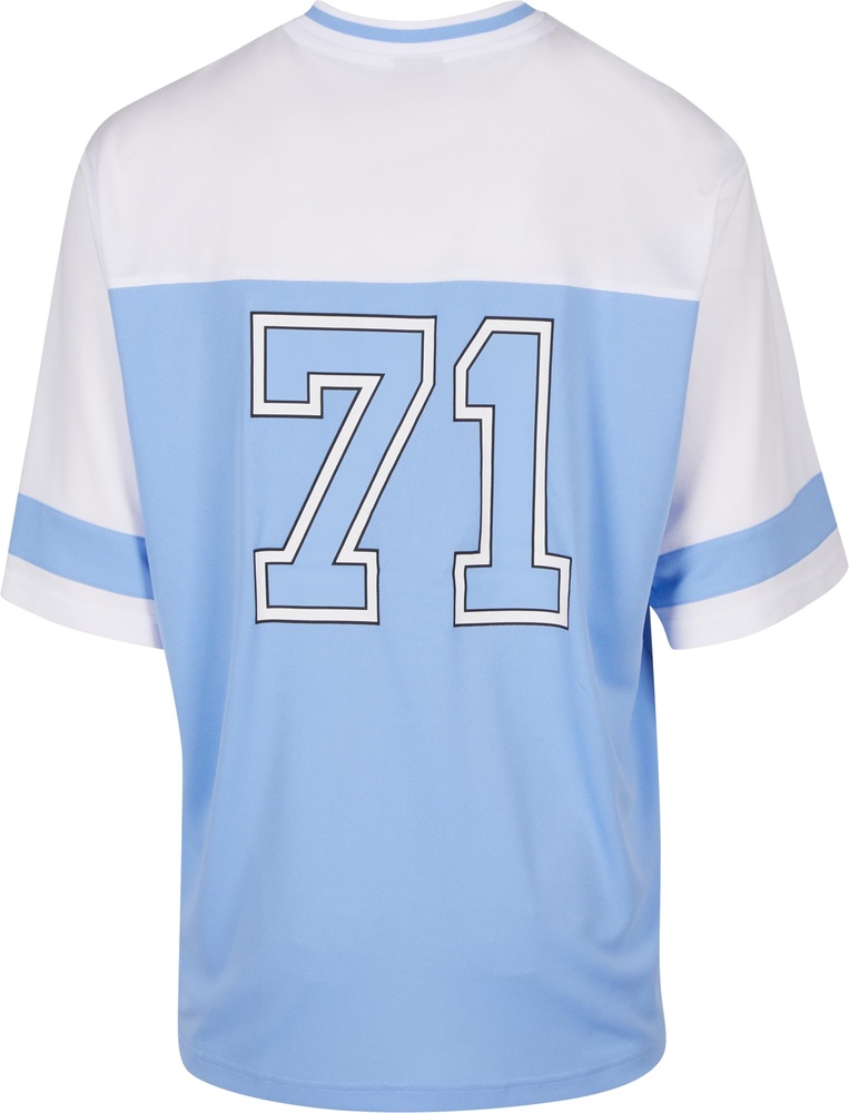 StarterBlackLabelT-ShirtV-NeckMeshTeeST422Carolinablue-L