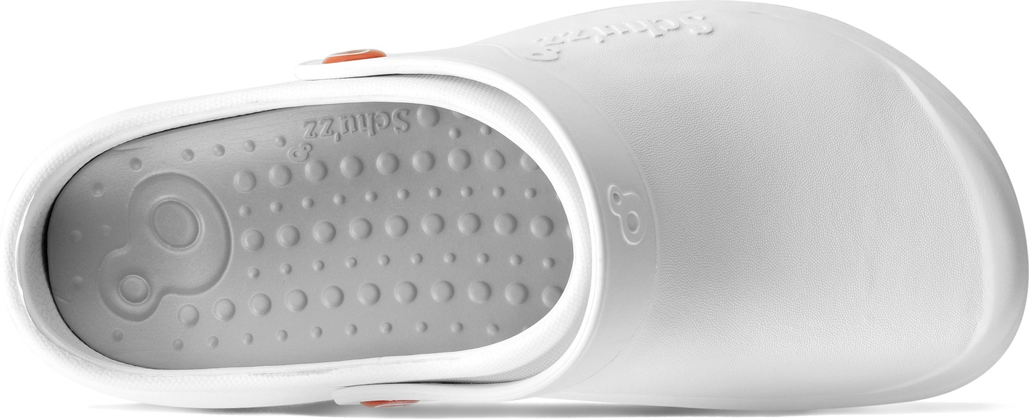 SchuzzSchuzzDamenClogBerufsschuhePROTECFemmeuniBlancGrisWei