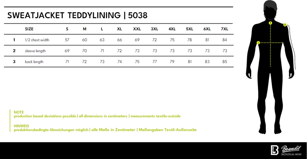 BranditSweatjacketTeddylining5038