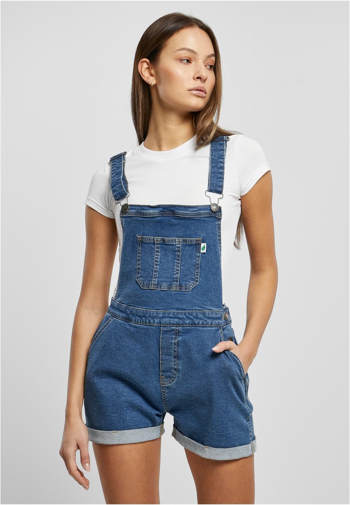UrbanClassicsDamenLatzhoseLadiesOrganicShortDungaree