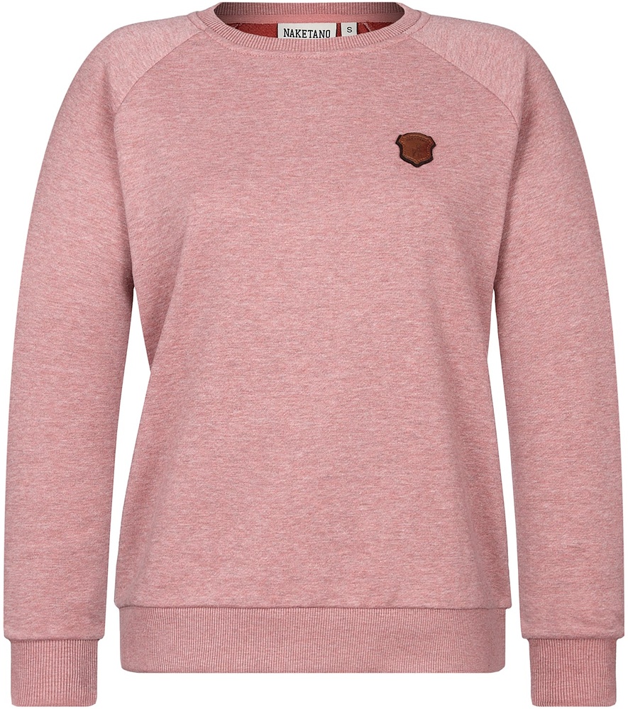NaketanoDamenPulloverKrokettenhorst1801-0102SchmutzmuschiPinkMelange-XS