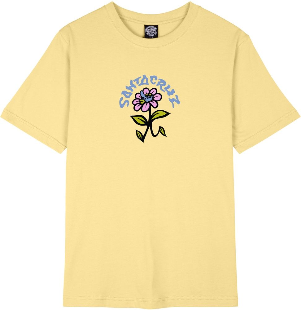 SantaCruzDamenDamenShirtDelfinoFlowerFrontT-ShirtSCW-T1856Butter-8