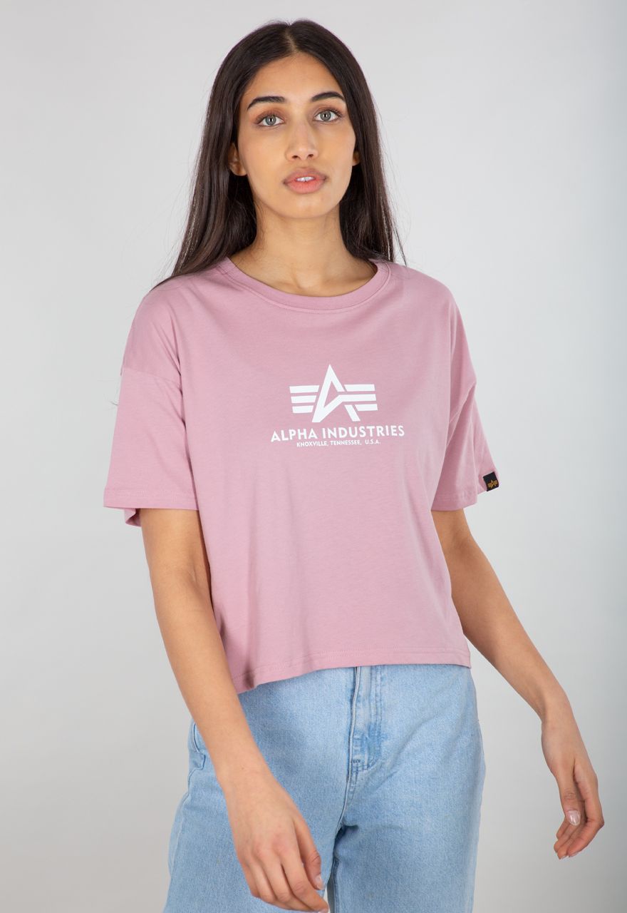 AlphaIndustriesFemaleShirtBasicTCOSWomenSilverPink
