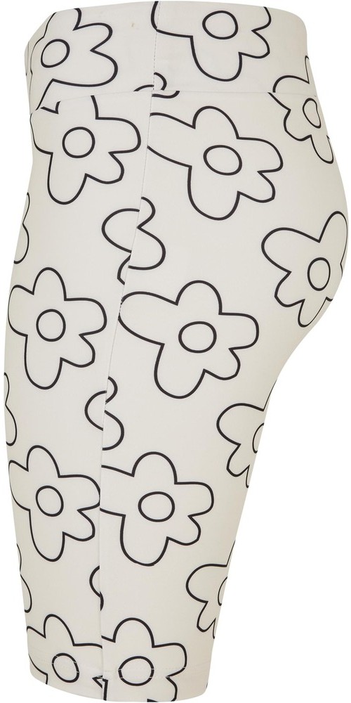 UrbanClassicsDamenLadiesHighWaistAOPTechCycleShortsSoftseagrassflower-3XL