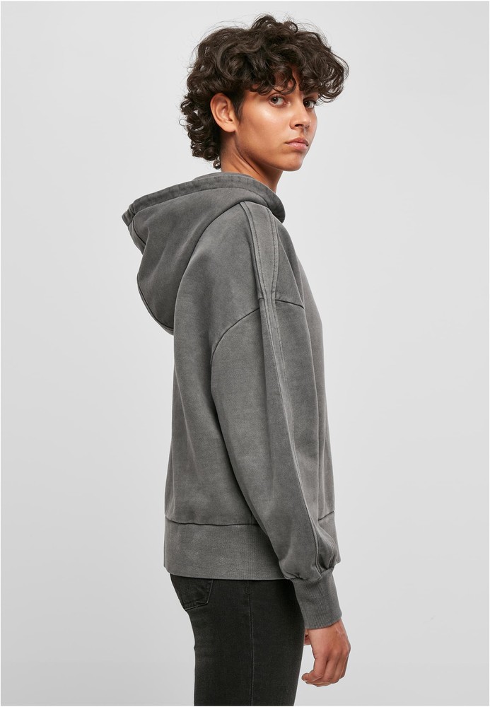 UrbanClassicsDamenSweatshirtLadiesHeavyTerryGarmentDyeHoodyDarkshadow-3XL