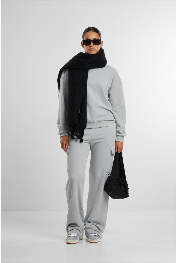 UrbanClassicsDamenPulloverLadiesOversizedLightTerryCrewneckTB6855Lightasphalt-3XL