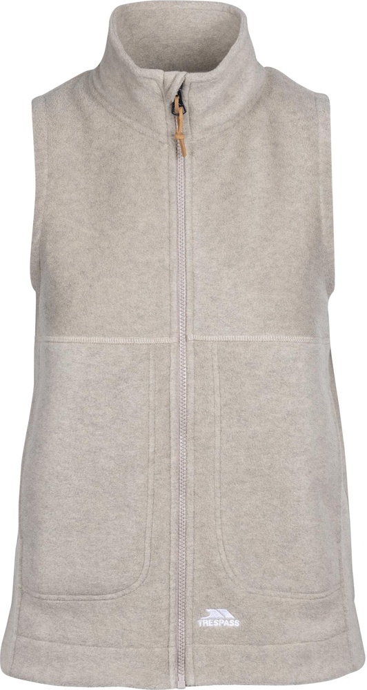 TrespassDamenFleecejackeFleecepulloverTalkative-FleeceGiletAt-200OatmilkMarl-XXS