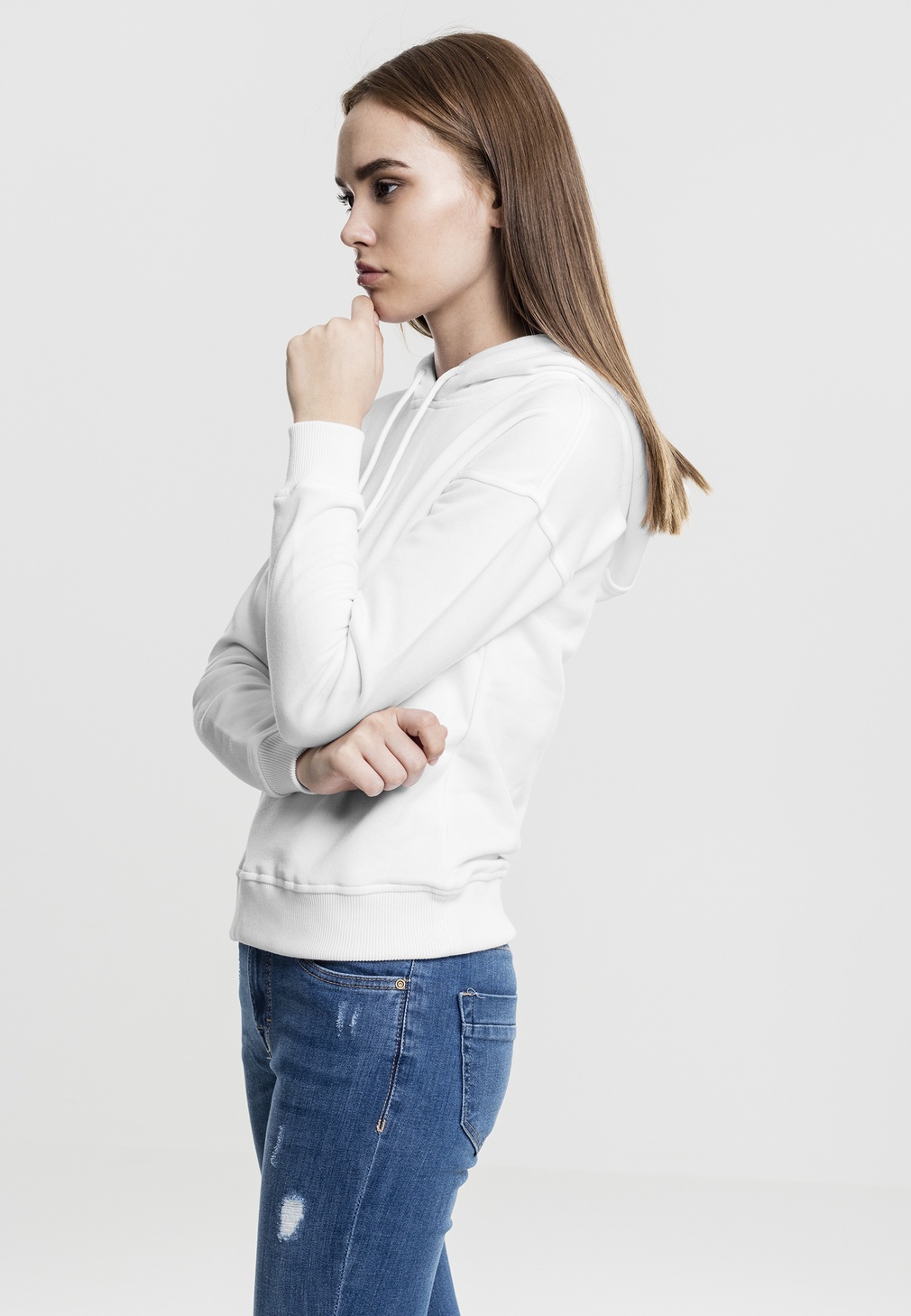 UrbanClassicsDamenHoodieLadiesHoodyWhite-L