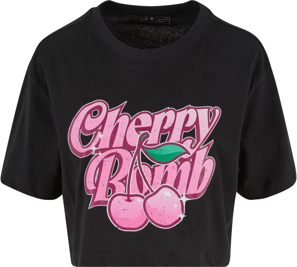 MissTeeDamenT-ShirtCherryBombLadiesShortOverizedTeeMST100