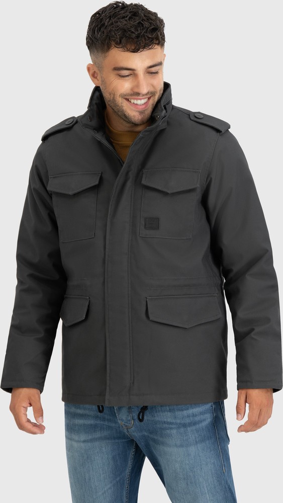 VintageIndustriesbergangsjackeBrentParkaGrey-S