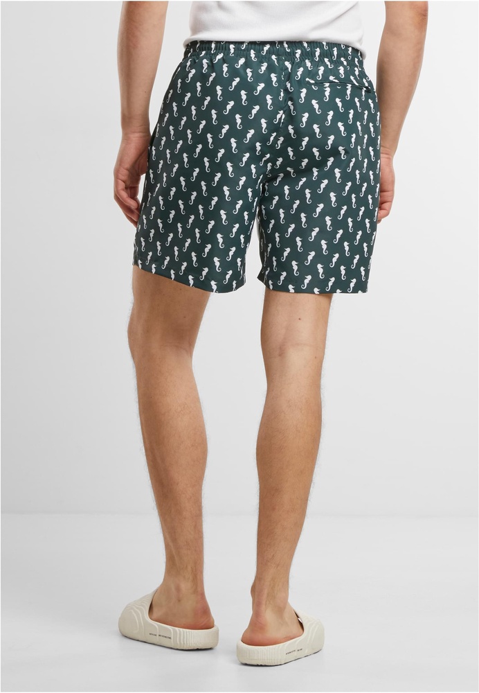 UrbanClassicsBadeshortsPatternSwimShortsTB2679Darkgreenseahorse-3XL