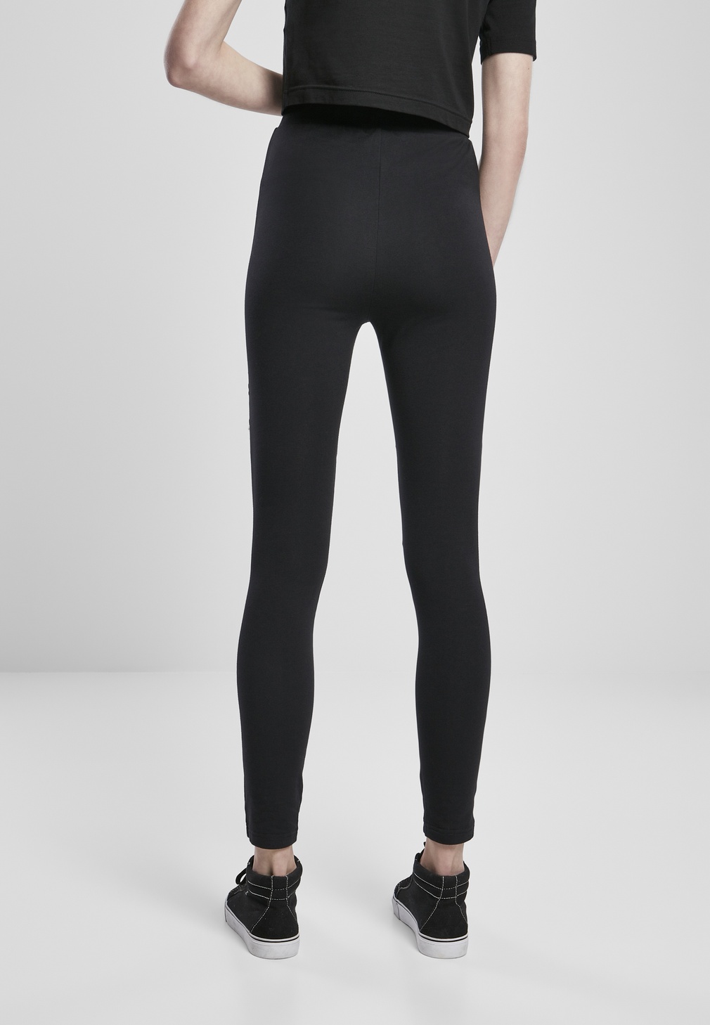 UrbanClassicsDamenLeggingsLadiesFlockLaceInsetLeggingsBlack