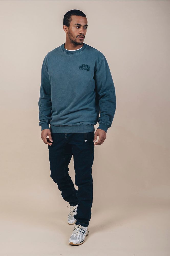 TrendsplantSweaterBurlatPigmentDyedSweaterElmGreenGreen-XS