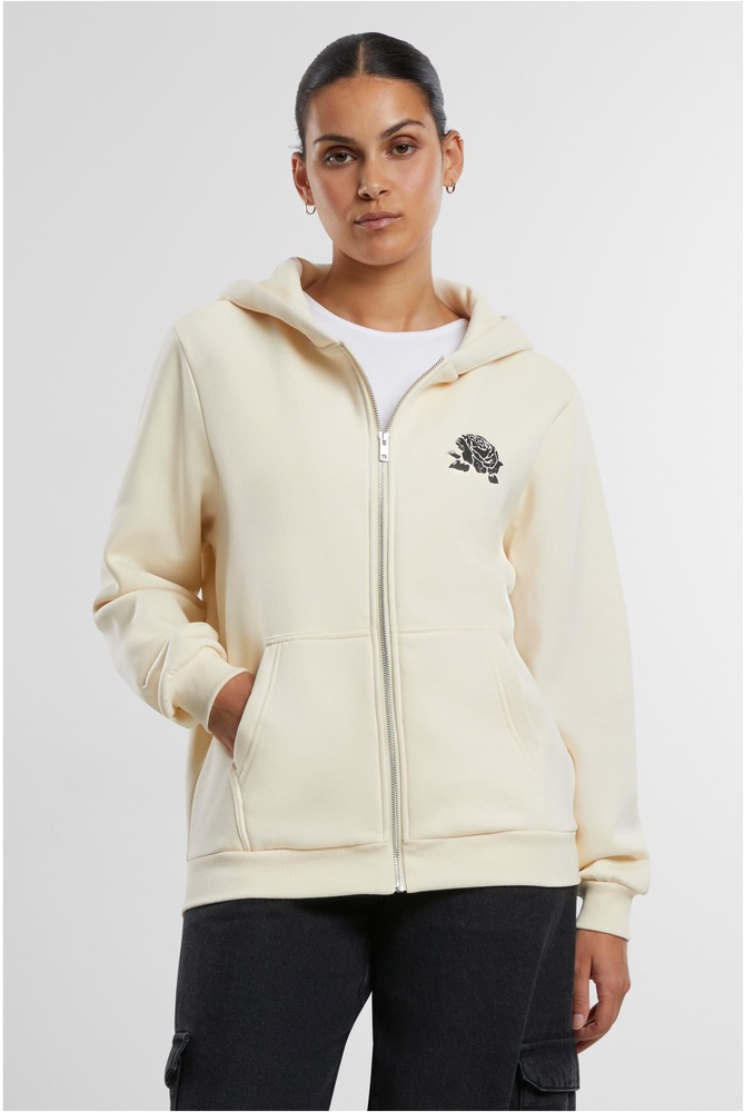 MisterTeeDamenRomanticDreamersLadiesFluffyZipHoodyMST224Whitesand-3XL