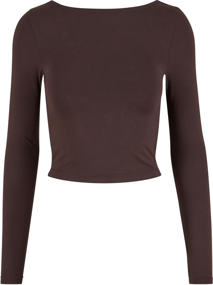 UrbanClassicsDamenLadiesSlimFitLongsleeveTB7721Warmbrown-L