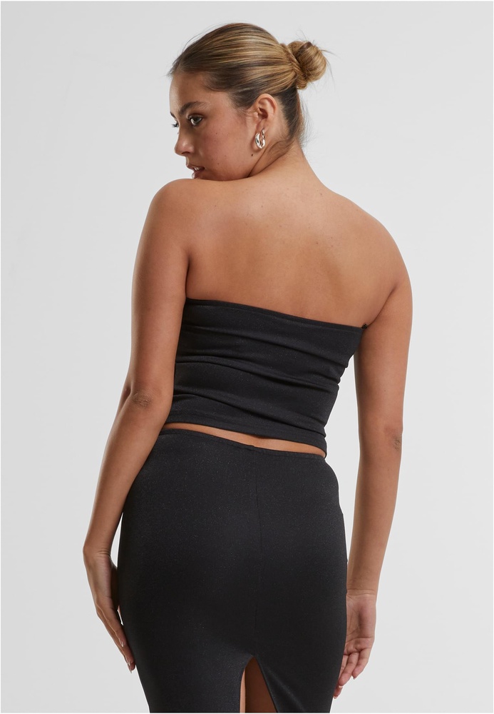 UrbanClassicsDamenLadiesGlitterBandeauTB6994Black-3XL