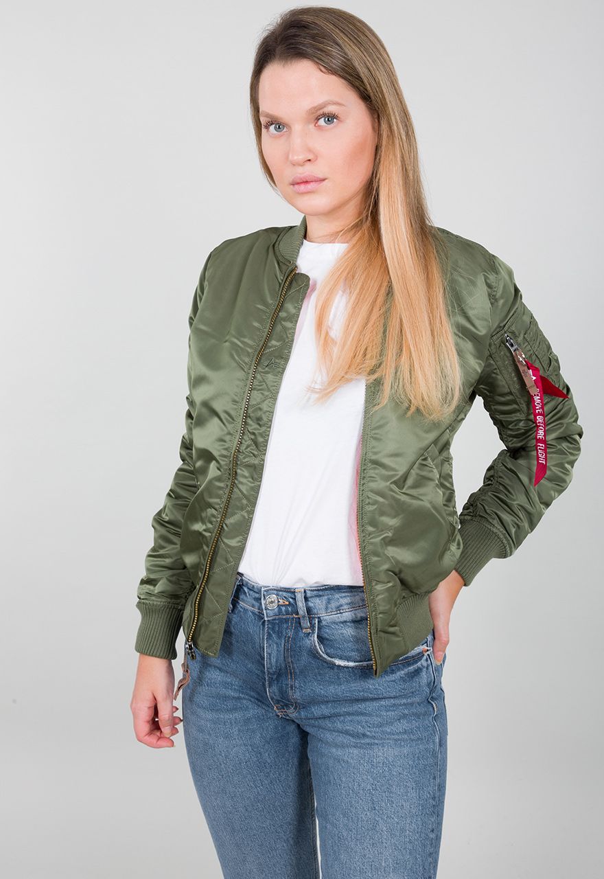 AlphaIndustriesDamenJackeMA-1VF59WomenSage-Green
