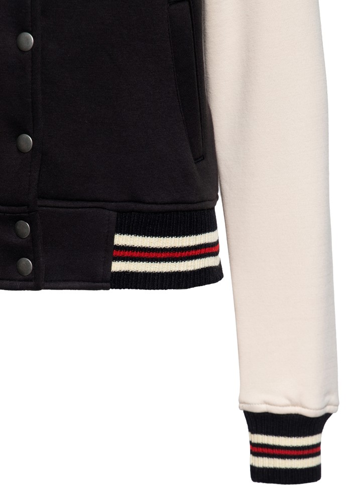 QueenKerosinDamenQCollegeSweatjackeSchwarz