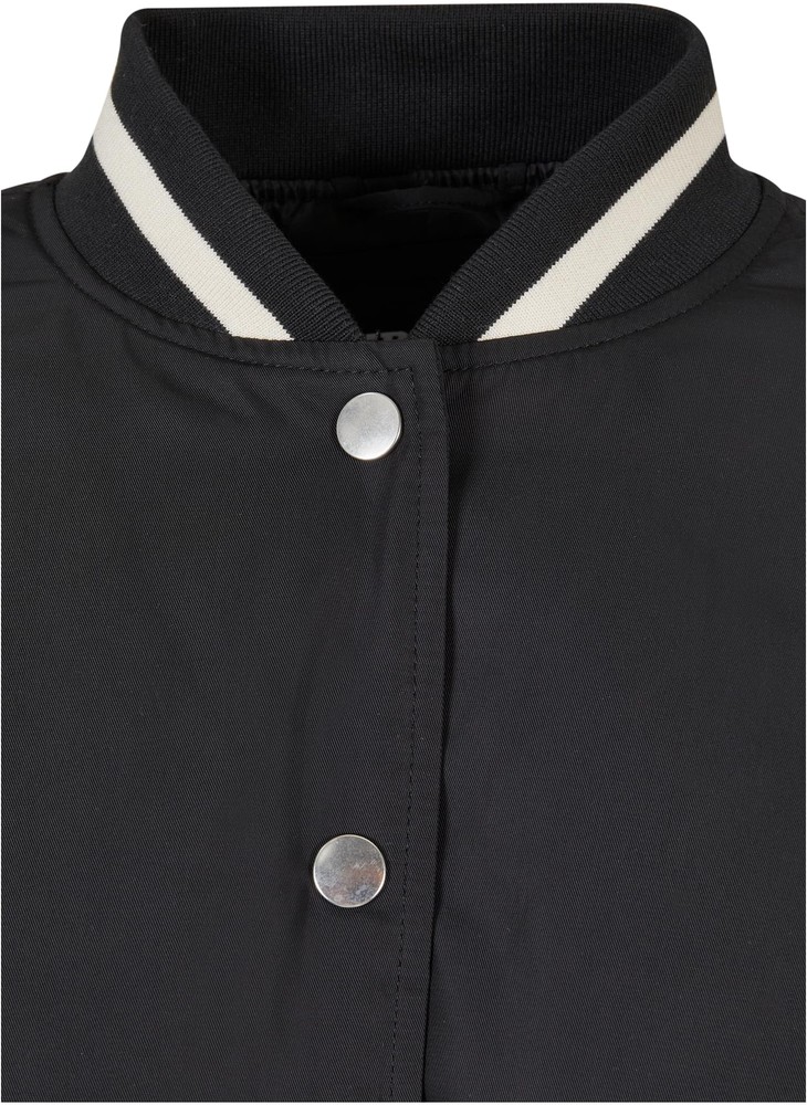 UrbanClassicsDamenJackeLadiesOversizedRecycledCollegeJacketBlack