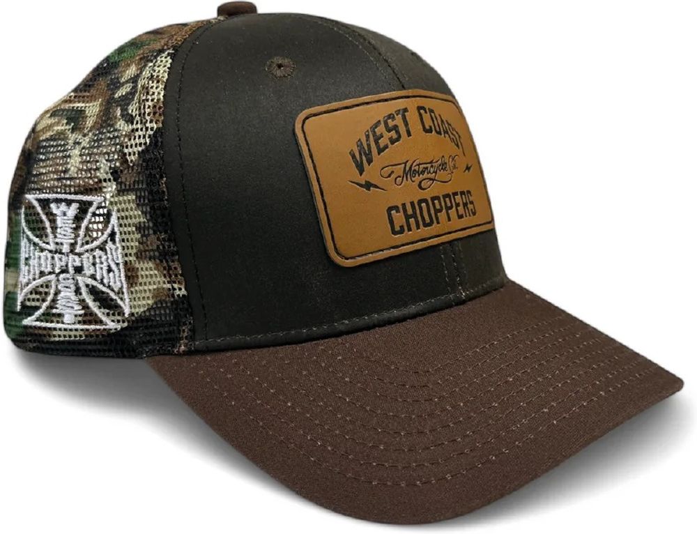 WCCWestCoastChoppersCapHunterTruckerHatWCCPT167BN