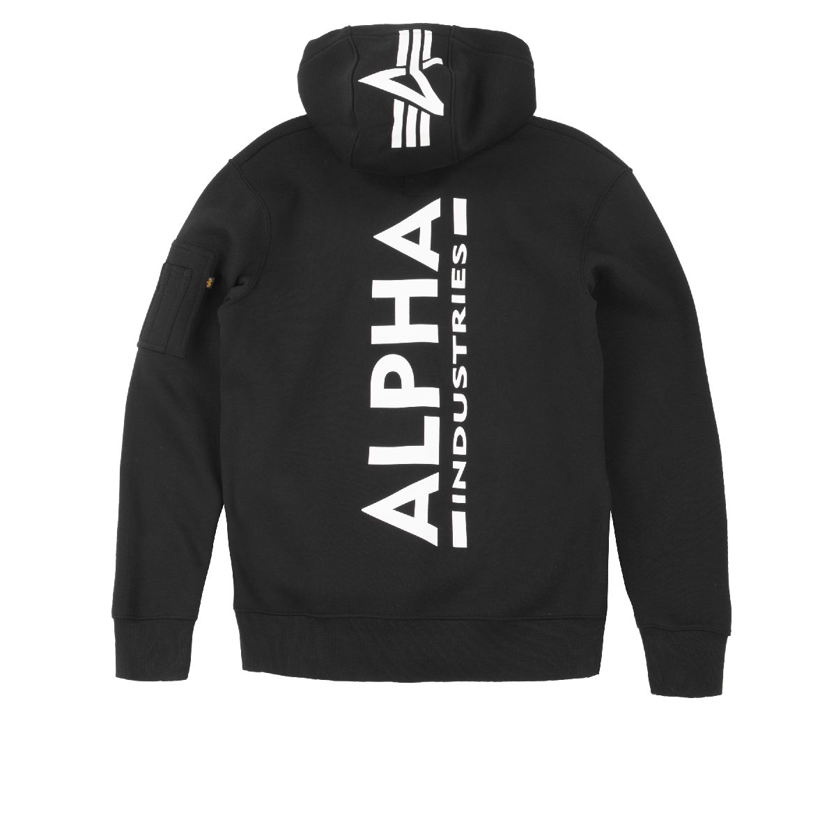 AlphaIndustriesHoodieBackPrintHoodyBlack
