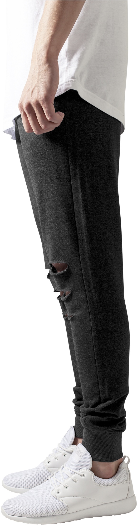 UrbanClassicsSweatpantsCuttedTerryPantsCharcoal-L