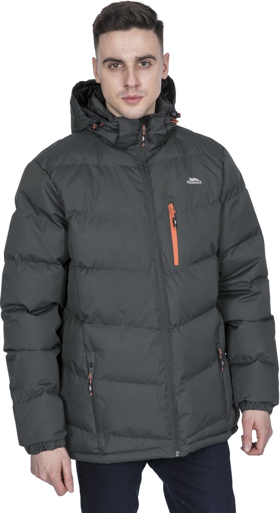 TrespassJackeBlustery-MalePaddedJacketAsh