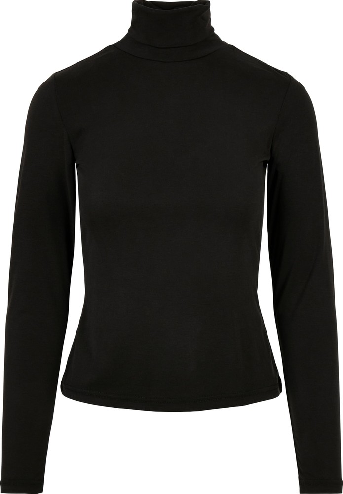 UrbanClassicsDamenLadiesModalTurtleneckLongsleeveBlack
