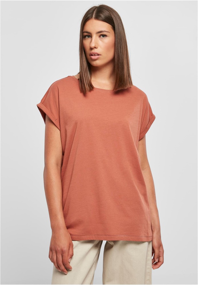UrbanClassicsDamenT-ShirtLadiesExtendedShoulderTeeTerracotta-3XL