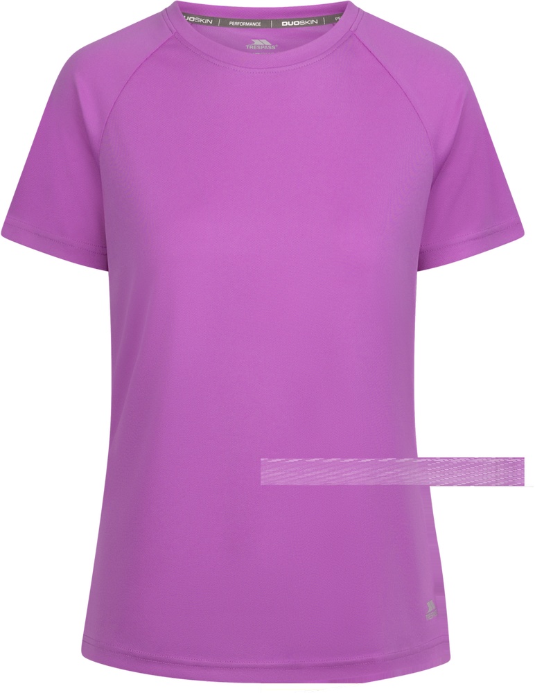 TrespassDamenT-ShirtClaudetteDuoskinActiveTopDeepPink-XXS