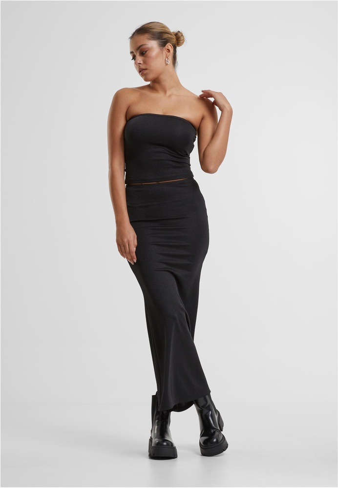 UrbanClassicsDamenLadiesGlitterBandeauTB6994Black-3XL