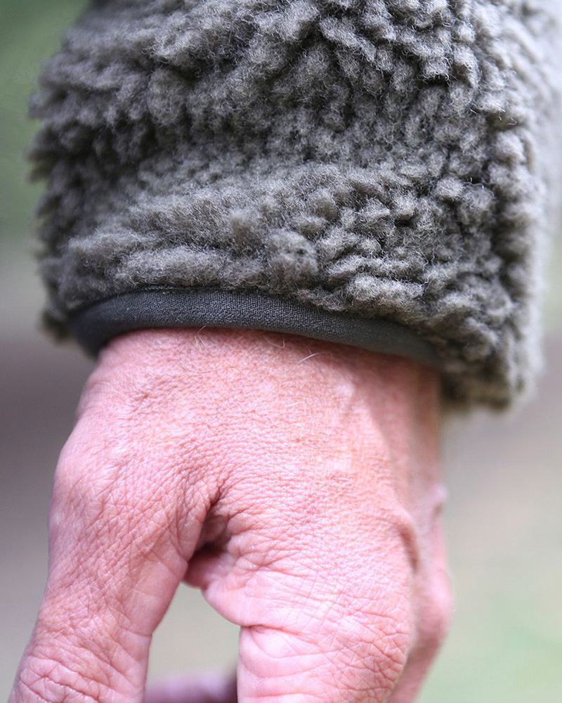 BranditJackeTeddyfleeceTroyerinOlive-S