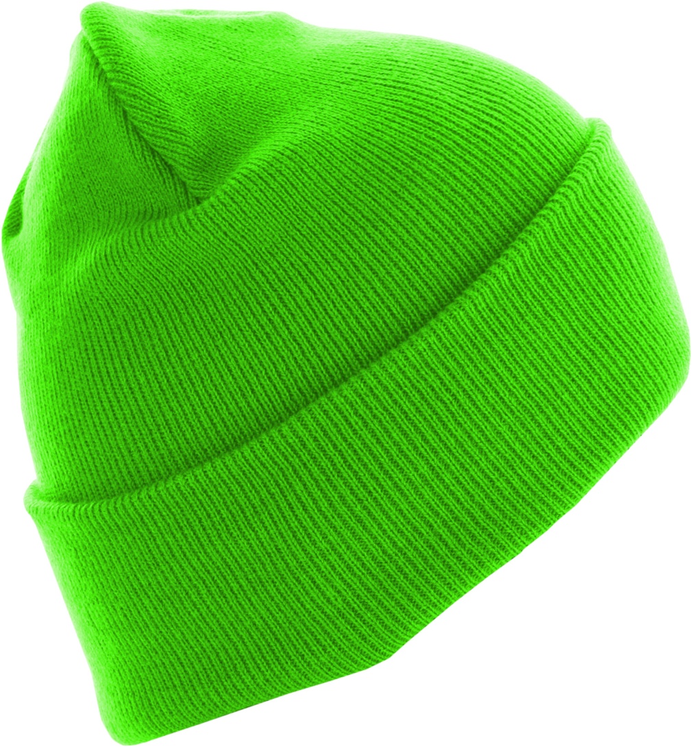 MSTRDSBeanieBeanieBasicFlapLongVersionNeongreen