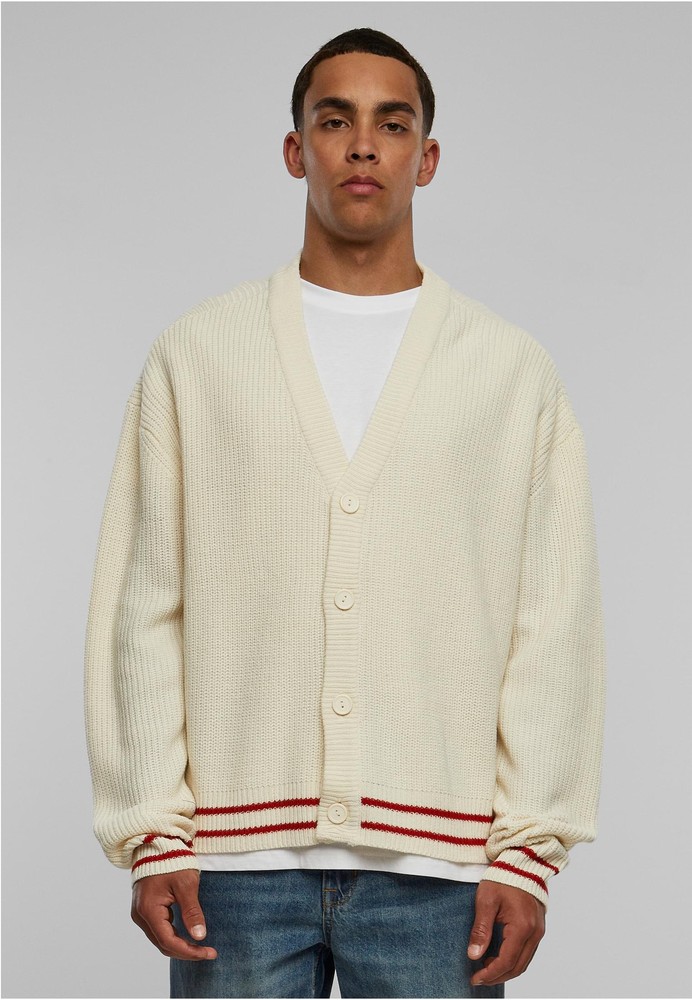 UrbanClassicsStrickjackeSportyBoxyCardiganWhitesand-3XL