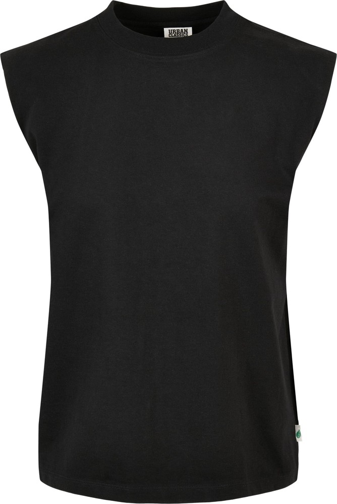 UrbanClassicsDamenLadiesOrganicHeavyPaddedShoulderTankTopBlack-3XL
