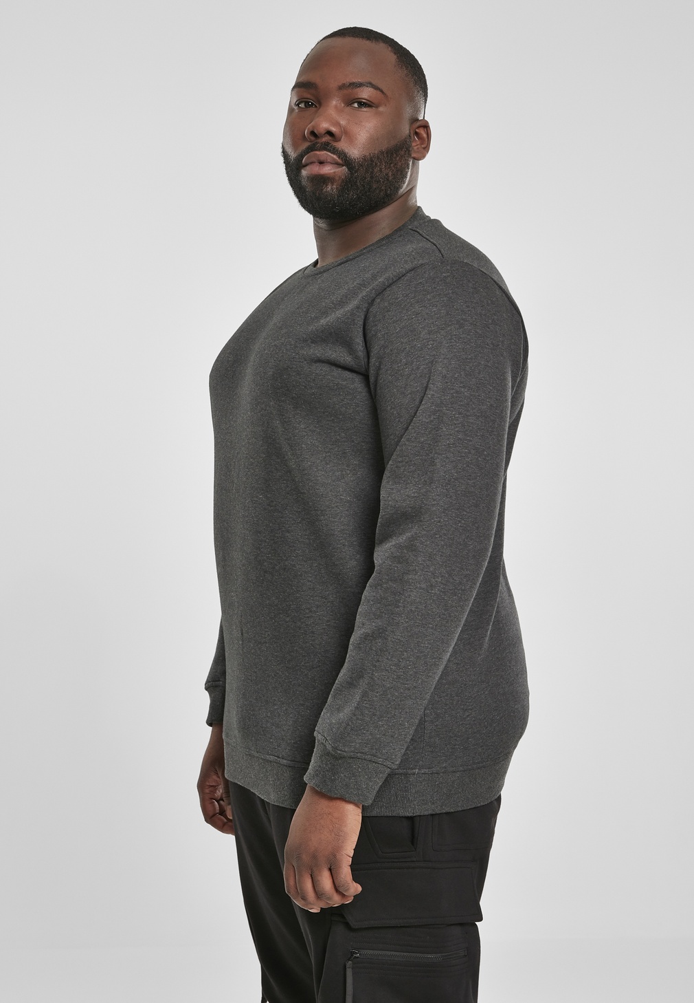 UrbanClassicsPulloverBasicTerryCrewCharcoal-3XL