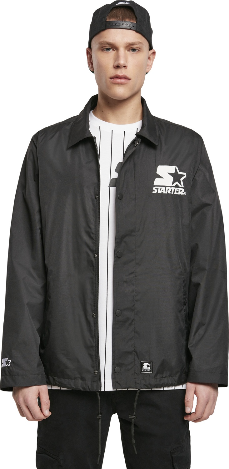 StarterBlackLabelJackeCoachJacketBlack