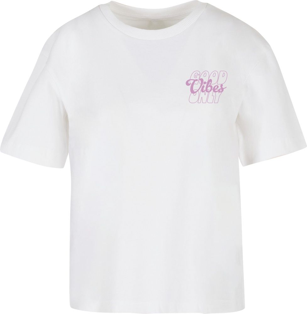 MissTeeDamenT-ShirtGoodVibesWordingTeeMST190