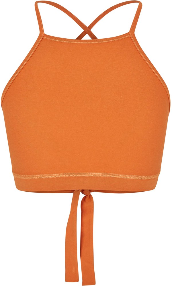 UrbanClassicsDamenLadiesTriangleTopVinatgeorange-3XL