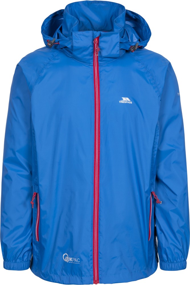 TrespassRegenjackeQikpacX-UnisexPackawayJacketTp75Blue-L