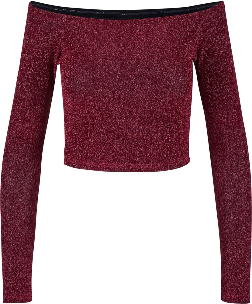 UrbanClassicsDamenLadiesOffShoulderGlitterLongsleeveTB6125