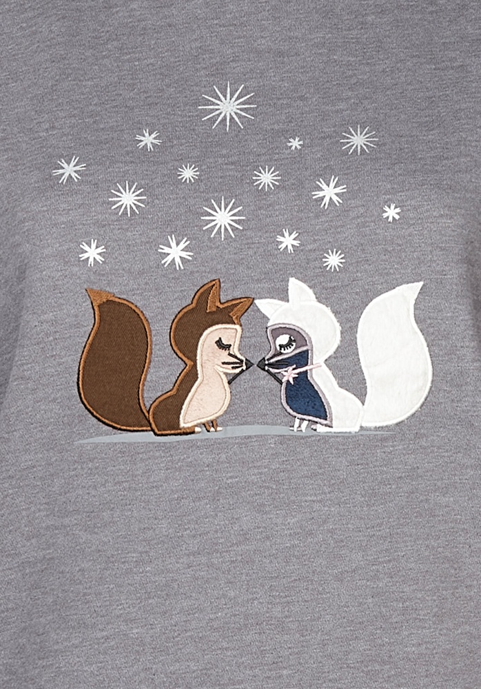 NaketanoDamenPulloverKrokettenhorst1801-0102DarkGreyMelange2Foxes-Appl-XS