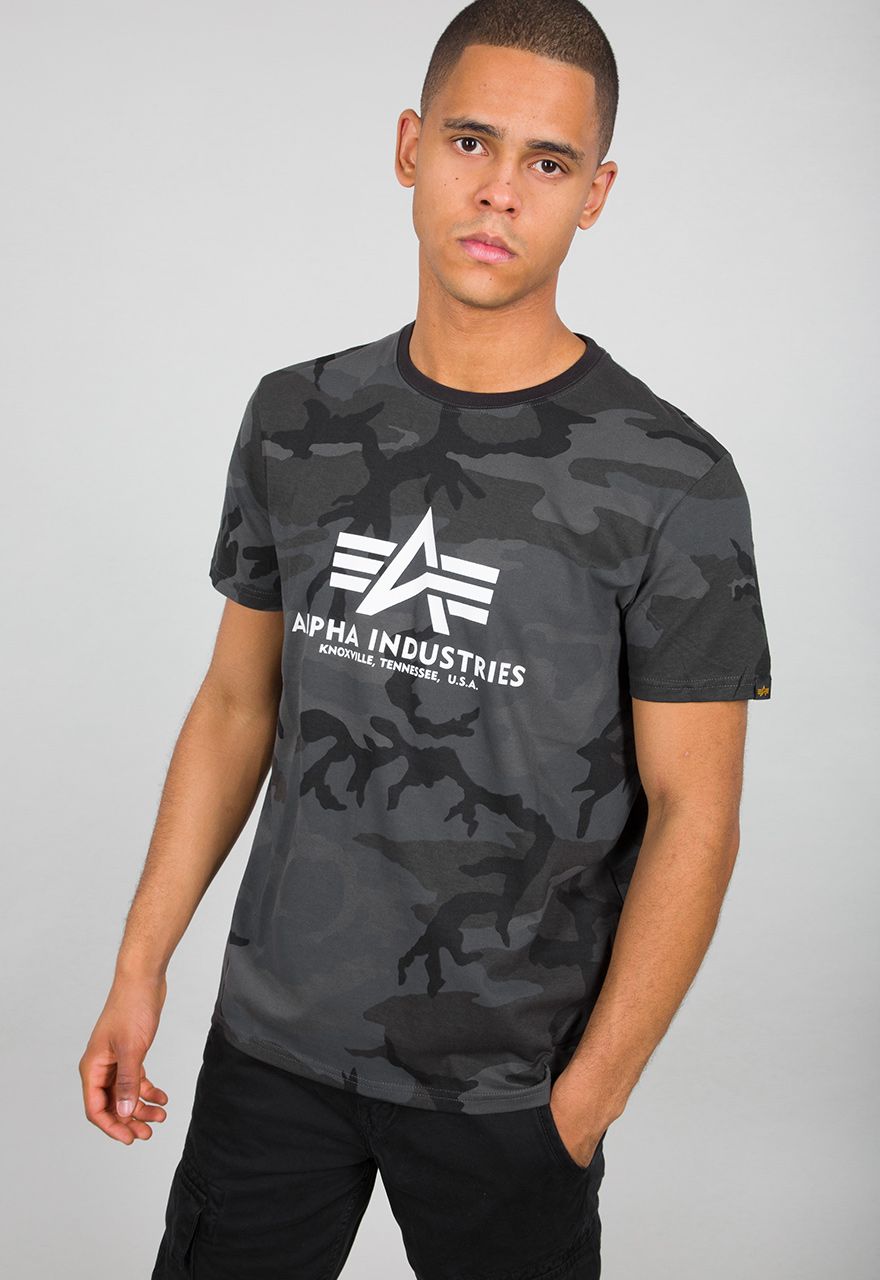 AlphaIndustriesBasicT-ShirtBlackCamo-XXL